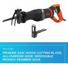 imagebeyond by BLACKDECKER Electric Pruning Saw with Branch Holder 7 Amp BES302KAPB  Orange