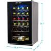 imageBLACKDECKER BD61526 Wine Cellar Black Cabinet with Gray Door Accent24 Bottles