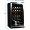 imageBLACKDECKER BD61526 Wine Cellar Black Cabinet with Gray Door Accent26 Bottles