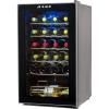 imageBLACKDECKER BD61526 Wine Cellar Black Cabinet with Gray Door Accent24 Bottles
