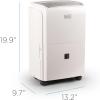 imageBLACKDECKER 20Pint Portable Dehumidifier Dehumidifier for Home up to 1500 Sq Ft Coverage For Basement and Medium to Large Spaces Removable Bucket and Drain Hose Included BDT20MTB White1500 Sq Ft
