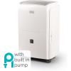 imageBLACKDECKER 20Pint Portable Dehumidifier Dehumidifier for Home up to 1500 Sq Ft Coverage For Basement and Medium to Large Spaces Removable Bucket and Drain Hose Included BDT20MTB White4500 Sq Ft with Pump