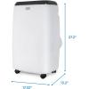 imageBLACKDECKER Portable Air Conditioner 10000 BTU for Rooms Up To 450 Sq Ft Portable AC with Full Function Remote Control ampamp Window Kit BPT06WTB White6 000 BTU