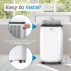 imageBLACKDECKER Portable Air Conditioner 10000 BTU for Rooms Up To 450 Sq Ft Portable AC with Full Function Remote Control ampamp Window Kit BPT06WTB White6 000 BTU