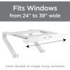 imageTop Shelf TSB2438 Universal Heavy Duty Window Air Conditioner AC Support Bracket Holds Up to 225 lbs No Drilling or Tools Required White