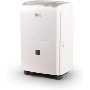 imageBLACKDECKER 20Pint Portable Dehumidifier Dehumidifier for Home up to 1500 Sq Ft Coverage For Basement and Medium to Large Spaces Removable Bucket and Drain Hose Included BDT20MTB White4500 Sq Ft