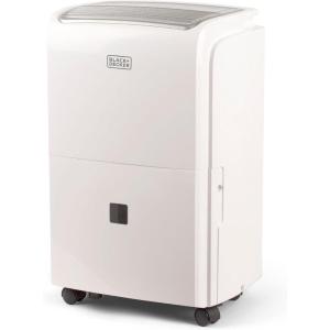 imageBLACKDECKER 20Pint Portable Dehumidifier Dehumidifier for Home up to 1500 Sq Ft Coverage For Basement and Medium to Large Spaces Removable Bucket and Drain Hose Included BDT20MTB White4500 Sq Ft with Wifi