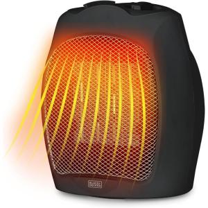 imageBLACKDECKER Small Space Heater 1500W Ceramic Heater for Indoor UseBlack