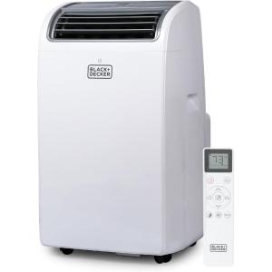 imageBLACKDECKER Smart Portable Air Conditioner 14000 BTU 10200 BTU SACC for Rooms up to 700 Sq Ft Smart Portable AC with Follow Me Remote and Window Kit BPACT14WT White1 Count Pack of 1
