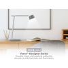imageBLACKDECKER Verve Designer Desk Lamp with Qi Wireless Charger True White LED  16M RGB ColorsSilver
