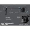 imageBLACKDECKER Verve Designer Smart Clamp Light Works with Alexa Fits Cubicles ampamp Headboards AutoCircadian Mode True White LED  16M RGB ColorsBlack