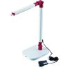 imageBlack and Decker Office LED5ELIGHTWHTRED PureOptics Exalt Flash 5W FlickerFree Natural Daylight LED Desk Lamp 135quot x 6quot x 19quot WhiteRedWhiteRed
