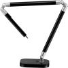 imagePureOptics LED Summit Flex Ultra Reach 10W FlickerFree Natural Daylight LED Desk Lamp with USB Charging Port 6 Dimming Levels 447 Lumens 295quot x 26quot x 6quot  BlackGray LED10ARCBlackGray