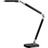 imagePureOptics LED Summit Flex Ultra Reach 10W FlickerFree Natural Daylight LED Desk Lamp with USB Charging Port 6 Dimming Levels 447 Lumens 295quot x 26quot x 6quot  BlackGray LED10ARCBlackGray
