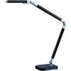 imagePureOptics LED Summit Flex Ultra Reach 10W FlickerFree Natural Daylight LED Desk Lamp with USB Charging Port 6 Dimming Levels 447 Lumens 295quot x 26quot x 6quot  BlackGray LED10ARCBlackGray