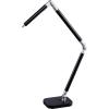 imagePureOptics LED Summit Flex Ultra Reach 10W FlickerFree Natural Daylight LED Desk Lamp with USB Charging Port 6 Dimming Levels 447 Lumens 295quot x 26quot x 6quot  BlackGray LED10ARCBlackGray