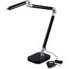imagePureOptics LED Summit Flex Ultra Reach 10W FlickerFree Natural Daylight LED Desk Lamp with USB Charging Port 6 Dimming Levels 447 Lumens 295quot x 26quot x 6quot  BlackGray LED10ARCBlackGray