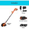 imageBLACKDECKER 20V MAX Cordless Edger Lawn Kit 15 Ah Battery ampamp Charger Included BCED400C1