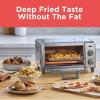imageBLACKDECKER Crisp N Bake Air Fry Countertop Convection Toaster Oven Medium Capacity 4Slice 5in1 Fits 9 Pizza 30Min Timer Bake Broil Air Fry Toast Keep Warm Stainless SteelMedium Capacity