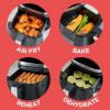 imageBLACKDECKER Purifry 6QT Air Fryer Crispy Deep Fried Taste without the Fat Plus Bake Dehydrate and Keep Food Warm Digital Touchscreen and Auto ShutOff2 QT