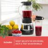 imageBlackDecker Quiet Blender with 6Cup Cyclone Glass Jar 3 Speeds  3 Functions ampamp Serrated Blade Technology for Faster Blending Pulse Button and 24oz Personal Jar 900W