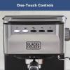 imageBlackDecker SemiAutomatic 15 Bar Espresso and Cappuccino Maker Versatile Machine with Ability to use Grounds or ESE Pods to Make Your Perfect Cup of Coffee