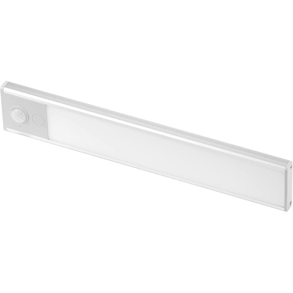 imageRechargeable Under Cabinet Lighting Motion Sensor OnOff Warm White LED StickOn Install for Kitchen ampamp Closets  1 BarSilver