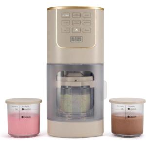 imageBLACKDECKER Ice Cream Maker for Homemade Frozen Treats Gelato Sorbet Milkshakes Frozen Yogurt Light Ice Cream MixIns DairyFree KetoFriendly Dessert Machine