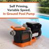 imageBLACKDECKER 22 HP Variable Speed In Ground Pool Pump  WiFi Enabled Energy Star Certified3 HP