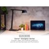 imageBLACKDECKER Verve Designer Desk Lamp with USB Charging Port True White LED  16M RGB ColorsBlack