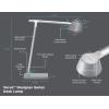 imageBLACKDECKER Verve Designer Desk Lamp with USB Charging Port True White LED  16M RGB ColorsSilver