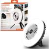 imageBLACKDECKER 400LM Utility Fan Light 3 Brightness Levels amp Fan Speeds USB Rechargeable Power Bank Magnetic with Kickstand amp Hanging Hook IP20 WeatherResistant Ideal for DIY Camping Automotive