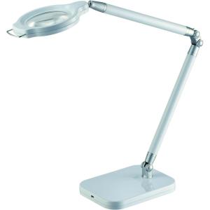 imageBLACKDECKER PureOptics Summit Zoom Magnifier 10W FlickerFree Natural Daylight LED Desk Lamp 5Diopter Lens USB Port 6 Dimming Levels 416 Lumens White LED10ARCMAGWHT