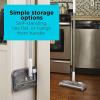 imageBLACKDECKER Carpet Sweeper 50 Minute Lithium Floor Sweeper MultiSurface Use Easy One Hand Cleaning Self Standing Charger Included HFS115J10