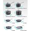 image:imageBLACKDECKER 12Piece Ceramic Hard Anodized Aluminum Cookware Set Pots and Pans Set with Ceramic NonStick Coating12PIECE