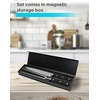 image:imageBLACKDECKER 2Piece Stainless Steel Carving Knife Set 8 Carving Knife amp 7 Fork Kitchen Knife with 3CR13 Stainless Steel Blade Meat Knife with Black ABS Handles Magnetic Gift Box for Storage
