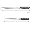 image:imageBLACKDECKER 2Piece Stainless Steel Carving Knife Set 8 Carving Knife amp 7 Fork Kitchen Knife with 3CR13 Stainless Steel Blade Meat Knife with Black ABS Handles Magnetic Gift Box for Storage