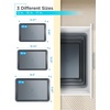 image:imageBLACKDECKER 3Piece Carbon Steel Baking Sheet Set Includes 13 15 17 Cookie Sheets for Baking 04mm Carbon Steel Baking Pans Set with Ceramic NonStick Coating PFOA amp PTFE Free Black Finish3Piece