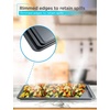 image:imageBLACKDECKER 3Piece Carbon Steel Baking Sheet Set Includes 13 15 17 Cookie Sheets for Baking 04mm Carbon Steel Baking Pans Set with Ceramic NonStick Coating PFOA amp PTFE Free Black Finish3Piece