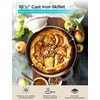 image:imageBLACKDECKER 5Quart Cast Iron Dutch Oven with 1025Inch Skillet Lid PreSeasoned Cast Iron Cookware with Bronze Finish amp Polished Interior Works on All Cooktops Including Induction Oven amp Grill Safe BDK202BR BronzeSkillet