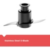 image:imageBLACKDECKER 3in1 Easy Assembly 8Cup Food Processor Stainless Steel SBlade EasyClean Touchpad Controls BlackLarge
