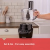 image:imageBLACKDECKER 3in1 Easy Assembly 8Cup Food Processor Stainless Steel SBlade EasyClean Touchpad Controls BlackLarge Pack of 2