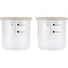 image:imageBLACKDECKER Perfect Pint Ice Cream Maker Accessories  2Pack 1Pint Replacement Jars Extra Containers for Ice Cream Gelato Sorbet amp Frozen YogurtIce Cream 2Pack Pint Jars