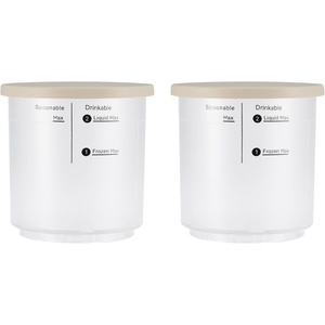 image:imageBLACKDECKER Perfect Pint Ice Cream Maker Accessories  2Pack 1Pint Replacement Jars Extra Containers for Ice Cream Gelato Sorbet amp Frozen YogurtIce Cream 2Pack Pint Jars