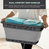 image:imageBLACKDECKER 1 Large 25 Slim Collapsible Laundry Basket  Portable amp SpaceSaving Basket with Dual Comfort Grip Handles  Ideal for Laundry Towels Blankets amp More in Small Spaces amp Travel Black