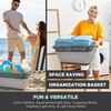image:imageBLACKDECKER 1 Large 25 Slim Collapsible Laundry Basket  Portable amp SpaceSaving Basket with Dual Comfort Grip Handles  Ideal for Laundry Towels Blankets amp More in Small Spaces amp Travel Black