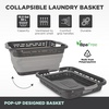 image:imageBLACKDECKER 1 Large 25 Slim Collapsible Laundry Basket  Portable amp SpaceSaving Basket with Dual Comfort Grip Handles  Ideal for Laundry Towels Blankets amp More in Small Spaces amp Travel Black
