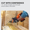 image:imageBLACKDECKER 20V MAX POWERCONNECT Brushless Cordless Reciprocating Saw with Three Blades Battery Not Included Variable Speed 3200 RPM Built in LED 1 In Stroke Length BLRS78BTool  Battery Kit
