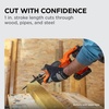image:imageBLACKDECKER 20V MAX POWERCONNECT Brushless Cordless Reciprocating Saw with Three Blades Battery Not Included Variable Speed 3200 RPM Built in LED 1 In Stroke Length BLRS78BTool Only