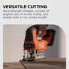 image:imageBLACKDECKER 20V MAX POWERCONNECT Cordless Brushless Jig Saw with Two Blades for Wood Plastic and Metal Dust Port 1 In Stroke Variable Speed Trigger LED Light Battery Not Included BLJS78BTool  Battery Kit